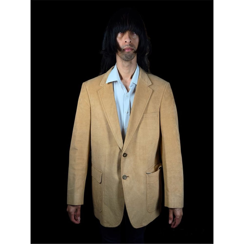 Suede Blazer Vintage Oversized Leather Jacket Casual Button Coat